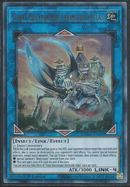 Yugioh - Giant Beetrooper Invincible Atlas *Ultra Rare* DAMA-EN089 (NM/M)