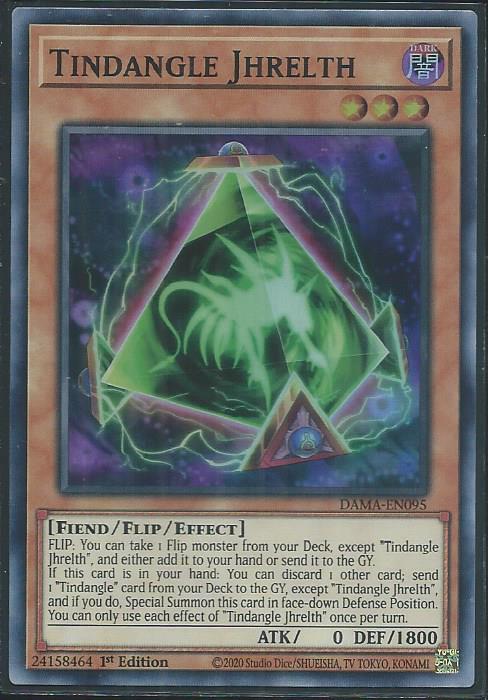 Yugioh - Tindangle Jhrelth *Super Rare* DAMA-EN095 (NM/M)