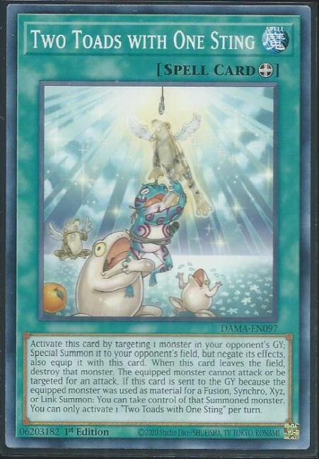 Yugioh - Two Toads with One Sting *Common* DAMA-EN097 (NM/M)