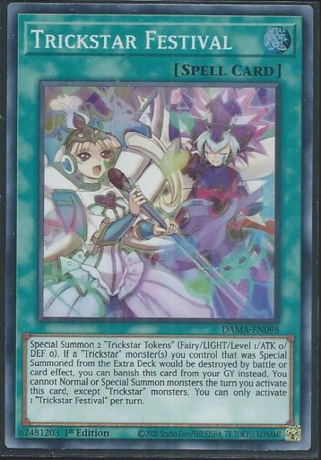 Yugioh - Trickstar Festival *Super Rare* DAMA-EN098 (NM/M)