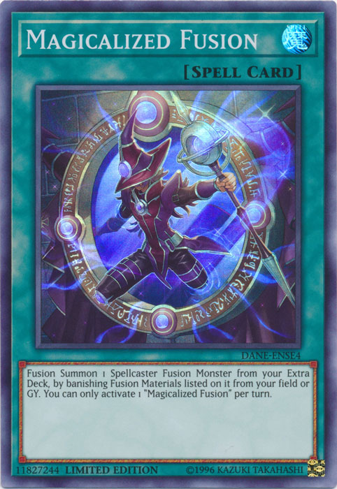 Yugioh - Magicalized Fusion *Super Rare* DANE-ENSE4 (NM)