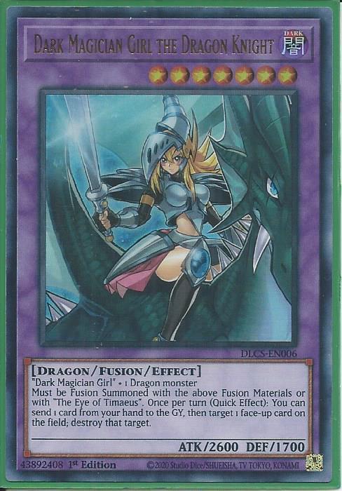 Yugioh - Dark Magician Girl the Dragon Knight *Ultra Rare* DLCS-EN006 (NM)