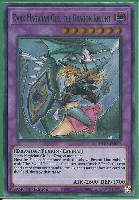 Yugioh - Dark Magician Girl the Dragon Knight ALT *Green UR* DLCS-EN006 (NM/M)