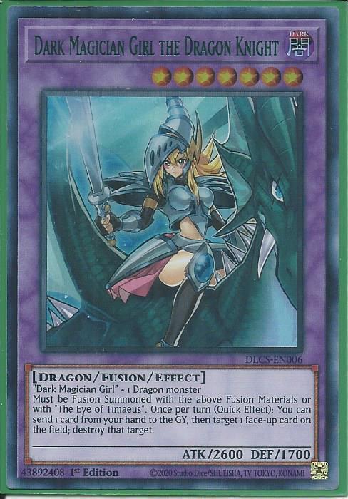 Yugioh - Dark Magician Girl the Dragon Knight *Green UR* DLCS-EN006 (NM/M)