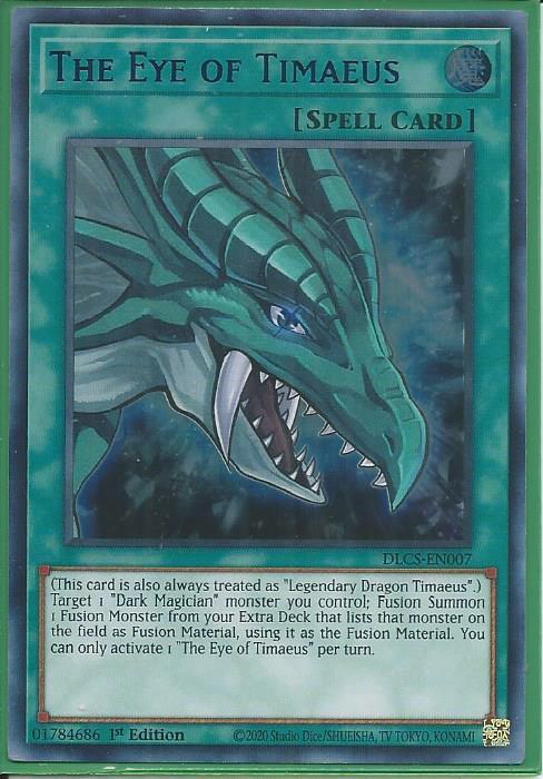 Yugioh - The Eye of Timaeus *Blue Ultra Rare* DLCS-EN007 (NM/M)