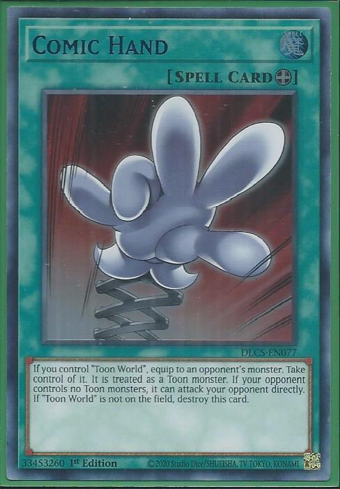 Yugioh - Comic Hand *Blue Ultra Rare* DLCS-EN077 (NM/M)