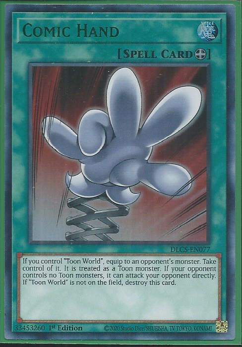 Yugioh - Comic Hand *Green Ultra Rare* DLCS-EN077 (NM/M)