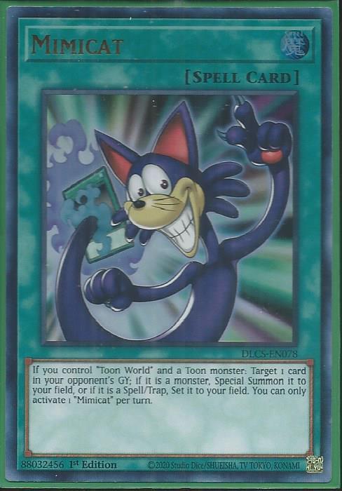 Yugioh - Mimicat *Ultra Rare* DLCS-EN078 (NM/M)