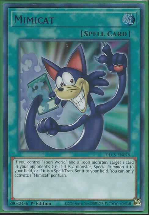 Yugioh - Mimicat *Purple Ultra Rare* DLCS-EN078 (NM/M)