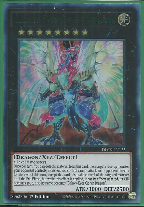 Yugioh - Galaxy-Eyes Cipher Dragon *Green Ultra Rare* DLCS-EN125 (NM/M)