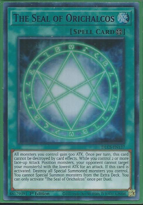 Yugioh - The Seal of Orichalcos *Purple Ultra Rare* DLCS-EN137 (NM/M)