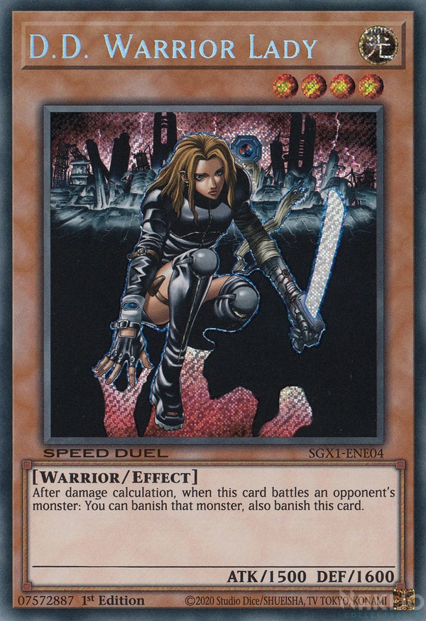 Yugioh - D.D. Warrior Lady *Secret Rare* SGX1-ENE04 (NM/M)