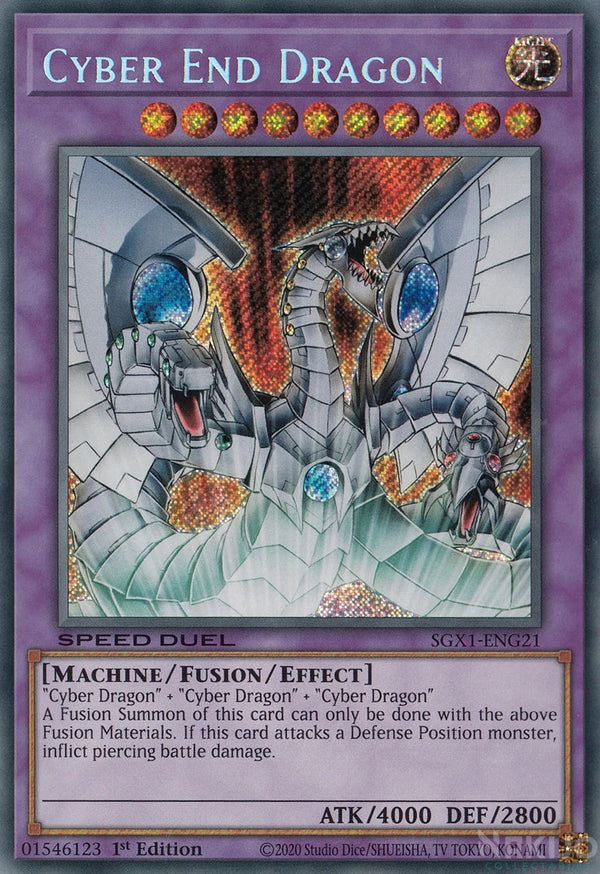 Yugioh - Cyber End Dragon *Secret Rare* SGX1-ENG21 (NM/M)