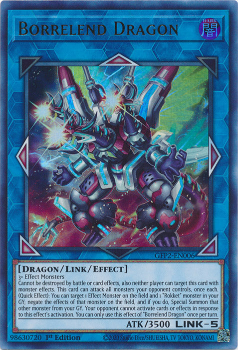 Yugioh - Borrelend Dragon *Ultra Rare* GFP2-EN006 (NM)