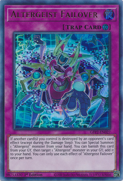 Yugioh - Altergeist Failover *Ultra Rare* GFP2-EN027 (NM)