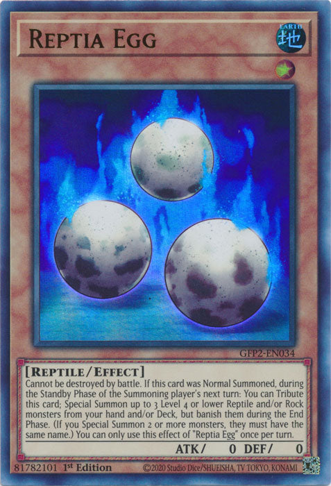 Yugioh - Reptia Egg *Ultra Rare* GFP2-EN034 (NM)