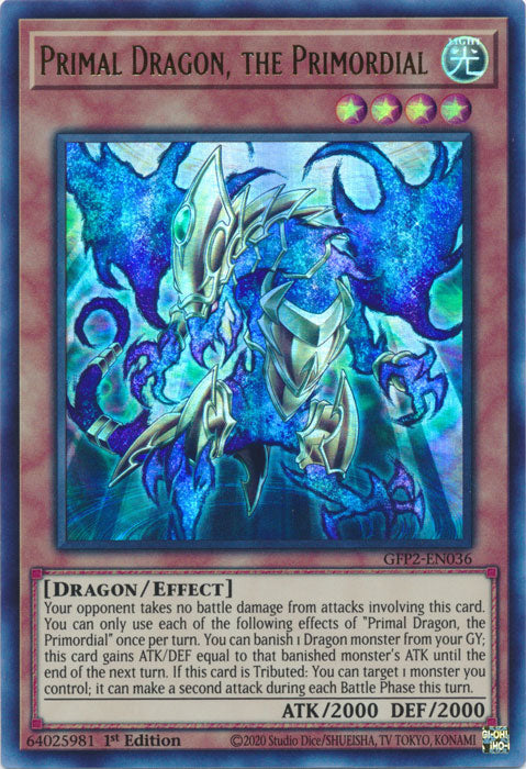 Yugioh - Primal Dragon, the Primordial *Ultra Rare* GFP2-EN036 (NM)