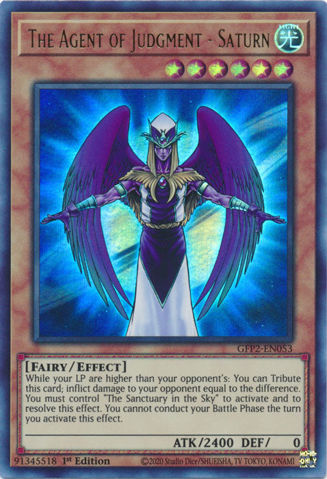 Yugioh - The Agent of Judgment - Saturn *Ultra Rare* GFP2-EN053 (NM)