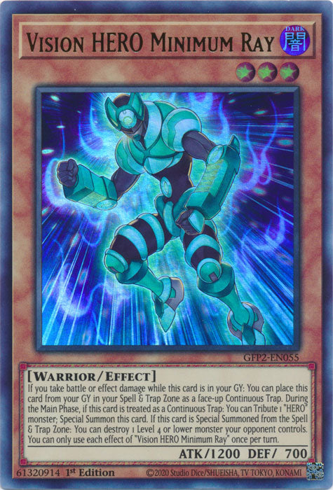 Yugioh - Vision HERO Minimum Ray *Ultra Rare* GFP2-EN055 (NM)