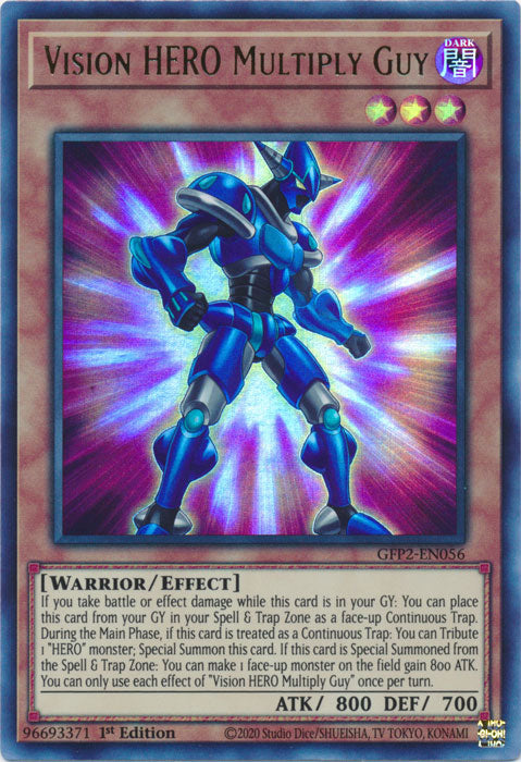 Yugioh - Vision HERO Multiply Guy *Ultra Rare* GFP2-EN056 (NM)