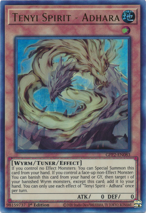 Yugioh - Tenyi Spirit - Adhara *Ultra Rare* GFP2-EN083 (NM)