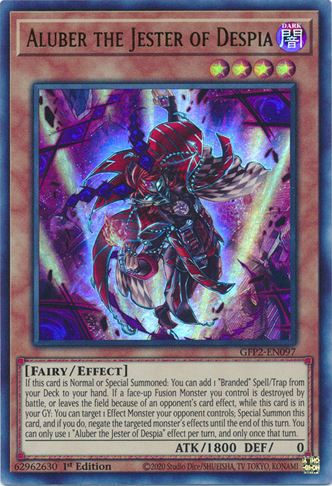 Yugioh - Aluber the Jester of Despia *Ultra Rare* GFP2-EN097 (NM)