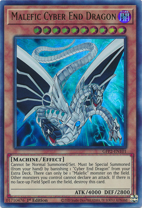 Yugioh - Malefic Cyber End Dragon *Ultra Rare* GFP2-EN101 (NM)