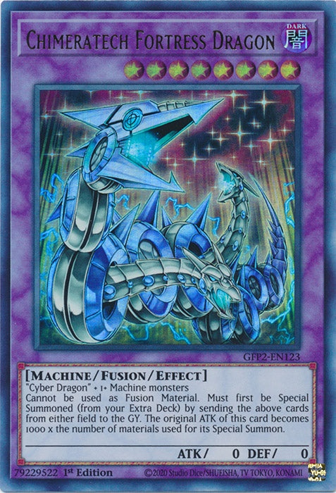 Yugioh - Chimeratech Fortress Dragon *Ultra Rare* GFP2-EN123 (NM)