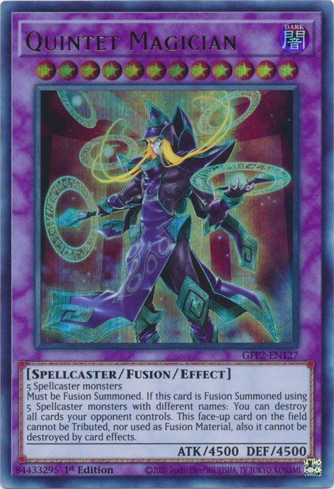 Yugioh - Quintet Magician *Ultra Rare* GFP2-EN127 (NM)