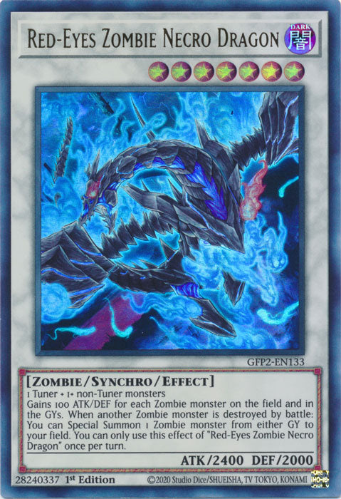 Yugioh - Red-Eyes Zombie Necro Dragon *Ultra Rare* GFP2-EN133 (NM)