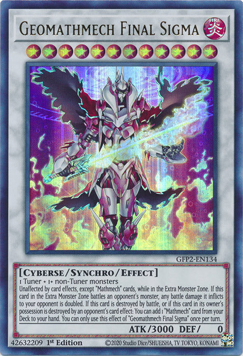 Yugioh - Geomathmech Final Sigma *Ultra Rare* GFP2-EN134 (NM)