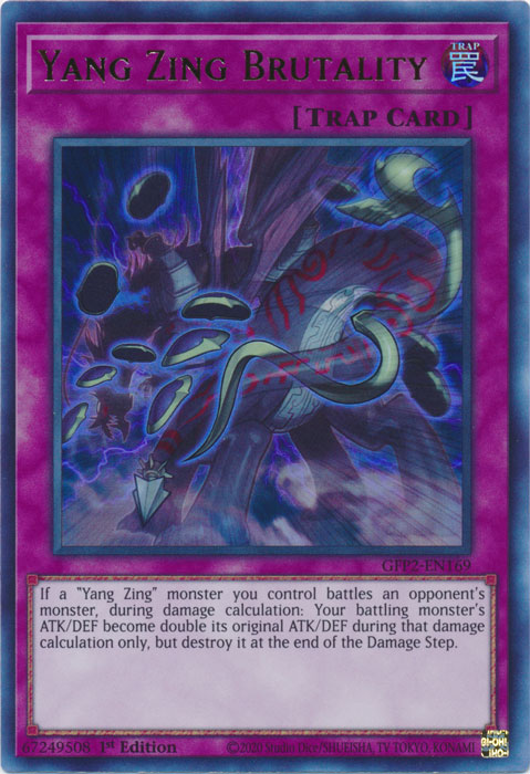 Yugioh - Yang Zing Brutality *Ultra Rare* GFP2-EN169 (NM)