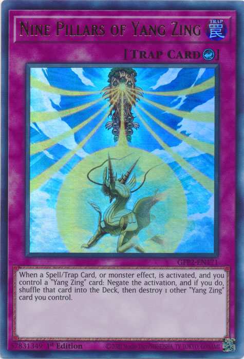 Yugioh - Nine Pillars of Yang Zing *Ultra Rare* GFP2-EN171 (NM)