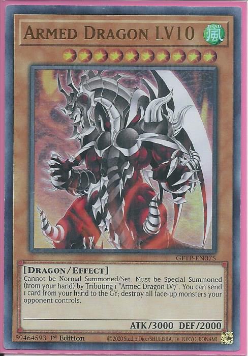 Yugioh - Armed Dragon LV10 *Ultra Rare* GFTP-EN075 (NM/M)