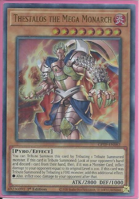 Yugioh - Thestalos the Mega Monarch *Ultra Rare* GFTP-EN082 (NM)