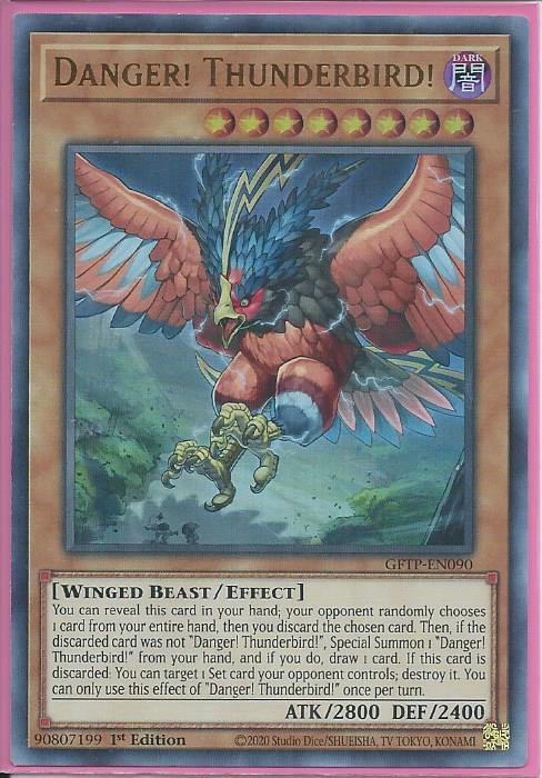 Yugioh - Danger! Thunderbird! *Ultra Rare* GFTP-EN090 (NM/M)