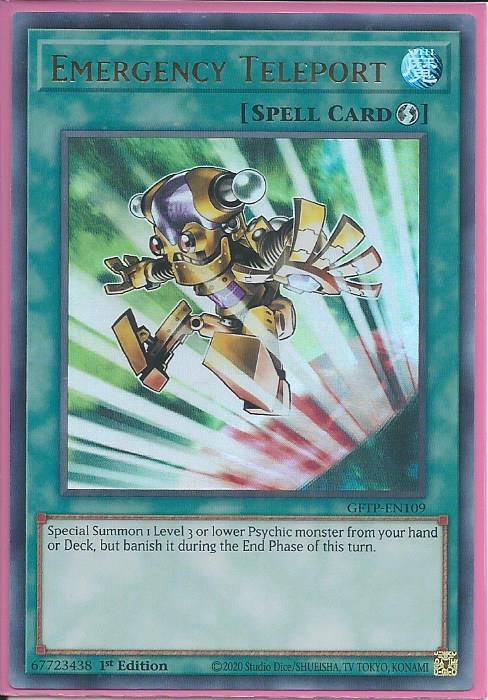 Yugioh - Emergency Teleport *Ultra Rare* GFTP-EN109 (NM/M)