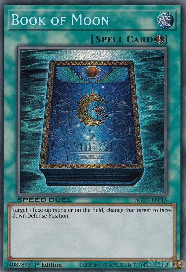 Yugioh - Book of Moon *Secret Rare* SGX1-ENI15 (NM/M)