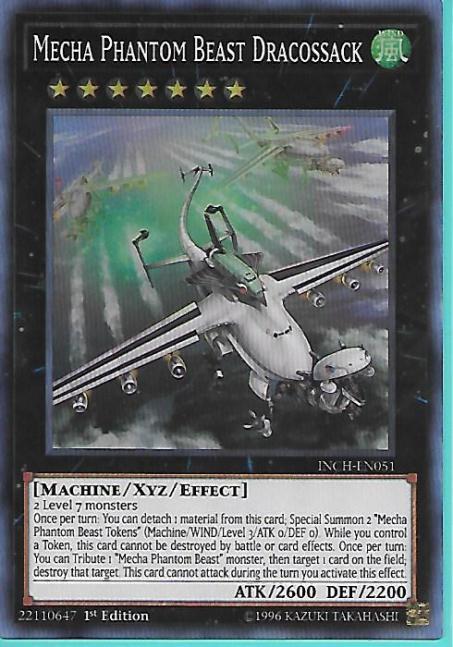 Yugioh - Mecha Phantom Beast Dracossack *Super Rare* INCH-EN051 (NM)