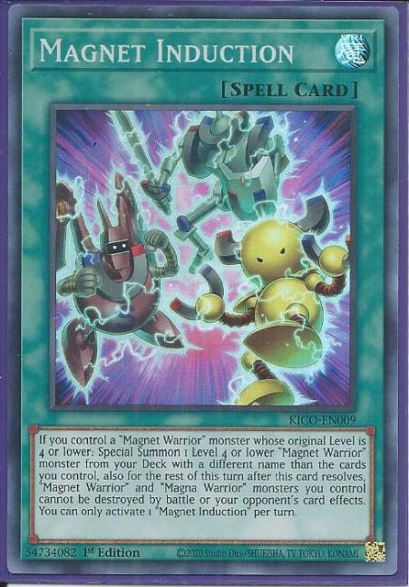 Yugioh - Magnet Induction *Super Rare* KICO-EN009 (NM/M)