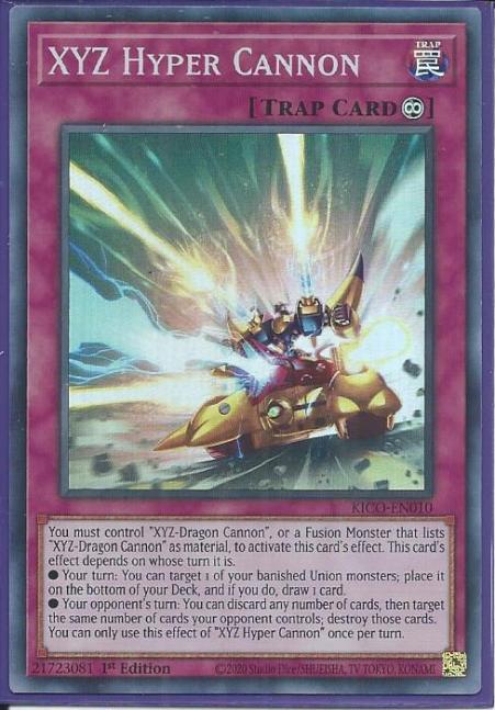 Yugioh - XYZ Hyper Cannon *Super Rare* KICO-EN010 (NM/M)