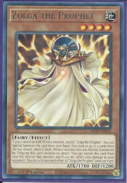 Yugioh - Zolga the Prophet *Rare* KICO-EN012 (NM/M)