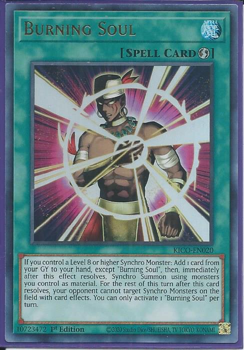 Yugioh - Burning Soul *Ultra Rare* KICO-EN020 (NM/M)