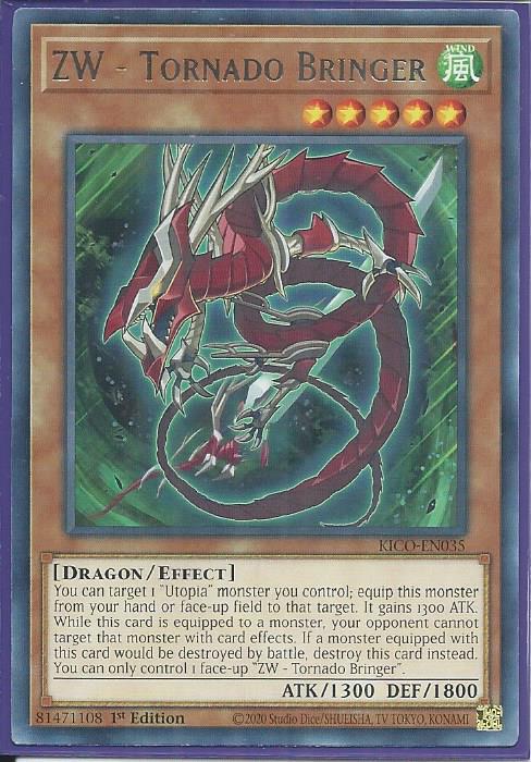 Yugioh - ZW - Tornado Bringer *Rare* KICO-EN035 (NM/M)