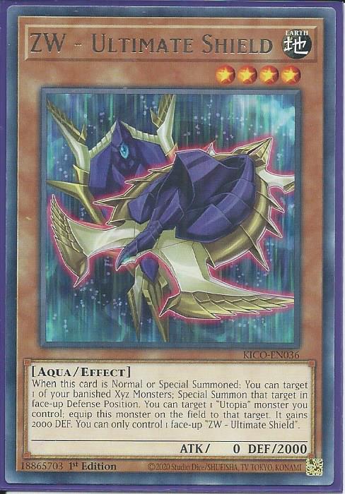 Yugioh - ZW - Ultimate Shield *Rare* KICO-EN036 (NM/M)