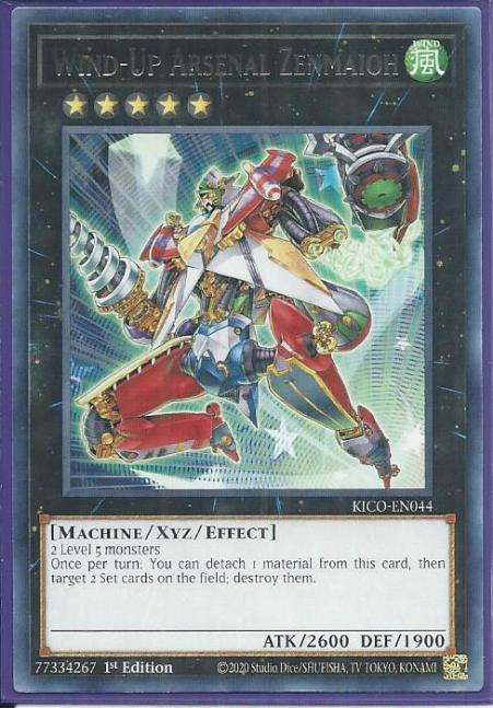 Yugioh - Wind-Up Arsenal Zenmaioh *Rare* KICO-EN044 (NM/M)