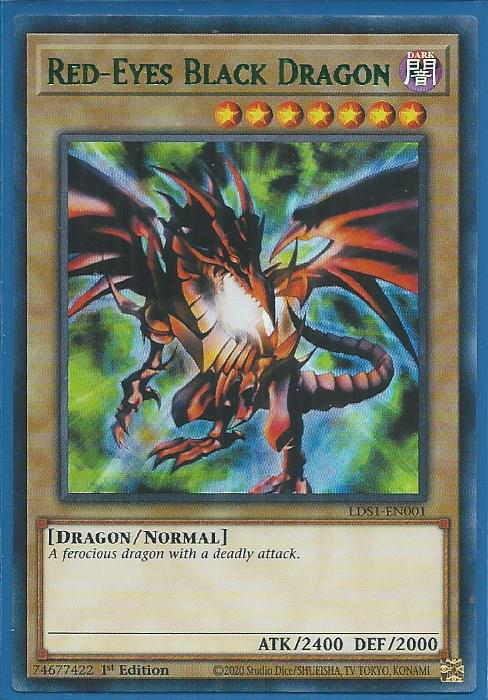 Yugioh - Red-Eyes Black Dragon *Green Ultra Rare* LDS1-EN001 (NM/M)