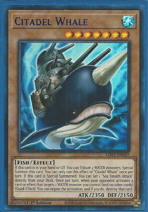 Yugioh - Citadel Whale *Blue Ultra Rare* LDS1-EN027 (NM/M)