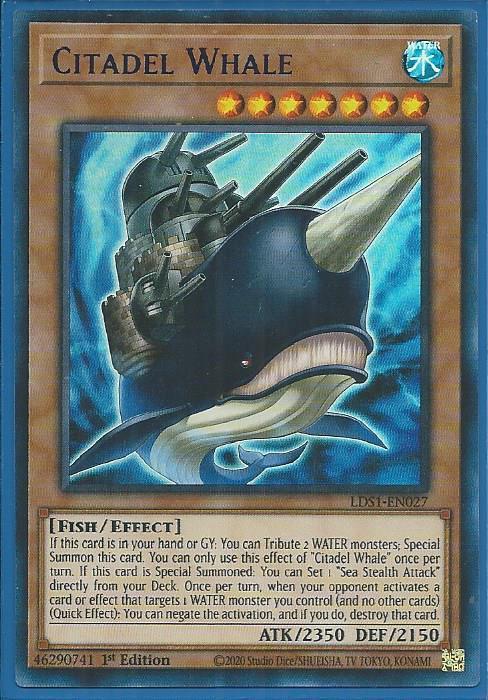 Yugioh - Citadel Whale *Purple Ultra Rare* LDS1-EN027 (NM/M)