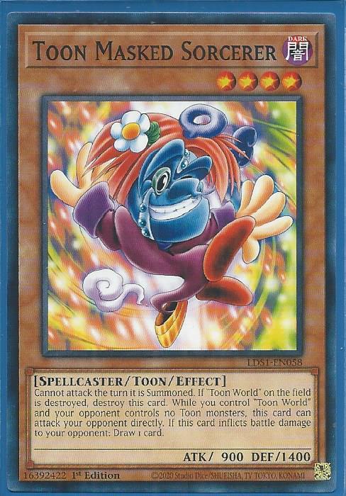 Yugioh - Toon Masked Sorcerer *Common* LDS1-EN058 (NM/M)